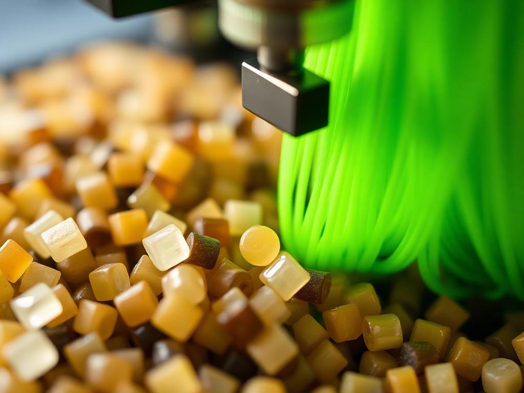 Plástico reciclável sendo usado em impressão 3D